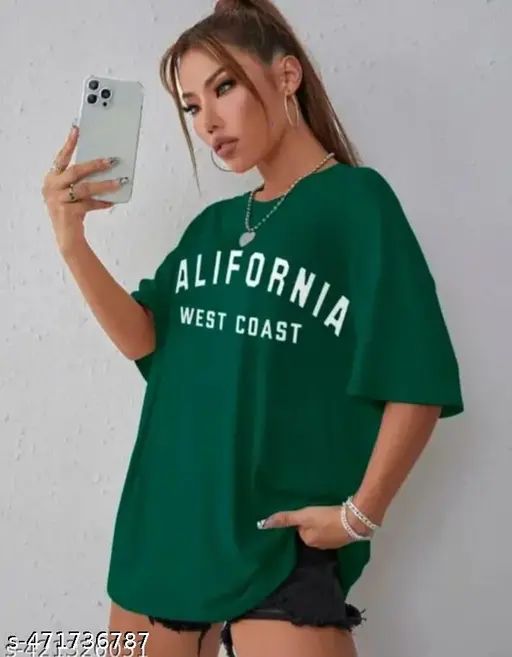 Oversize Cotton T-Shirt for Girls