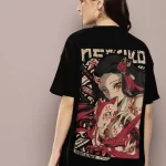 Graphic Printed Cotton Oversize Regular T-Shirt for Women