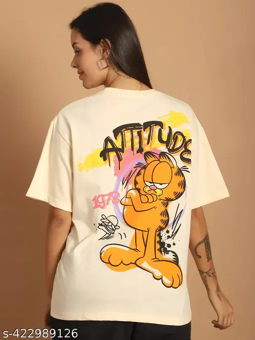 Graphic Printed Loose Casual Wear Oversize Tshirt